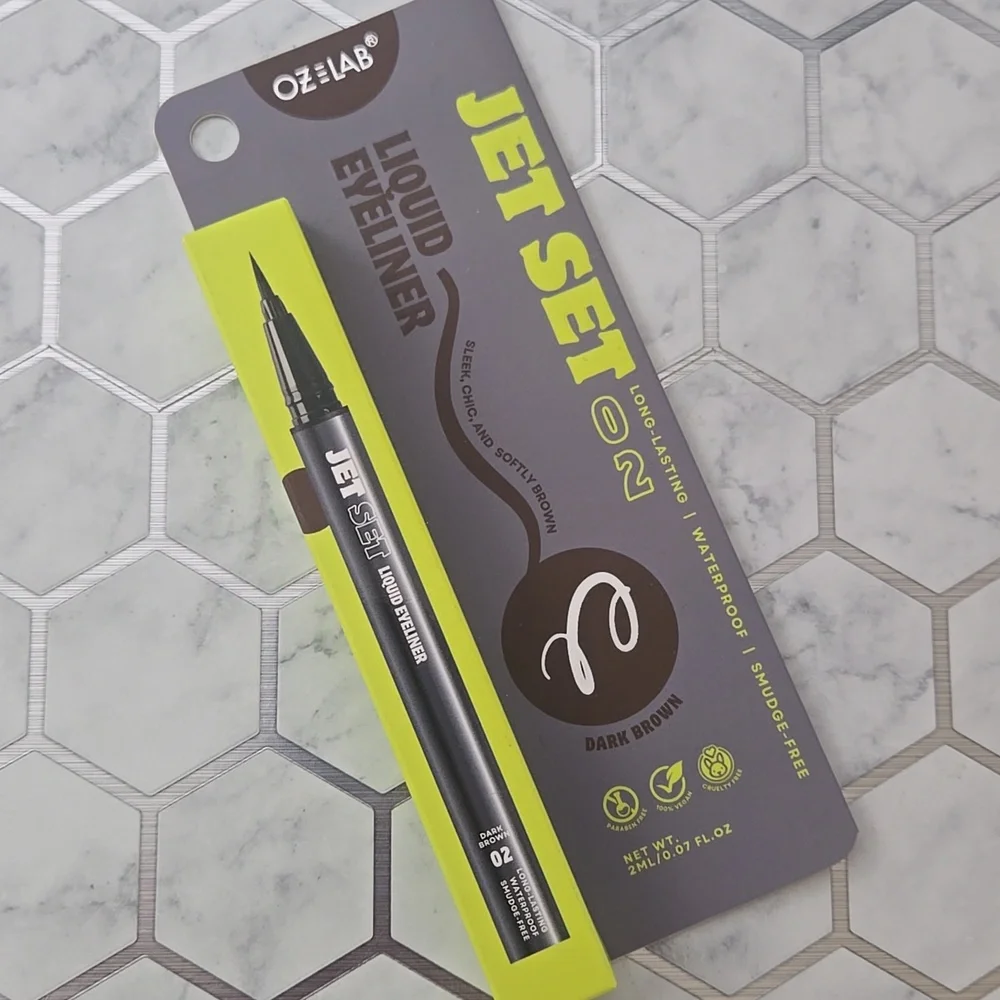 OZELAB Jet Set Liquid Eyeliner | Dark Brown | Waterproof | New